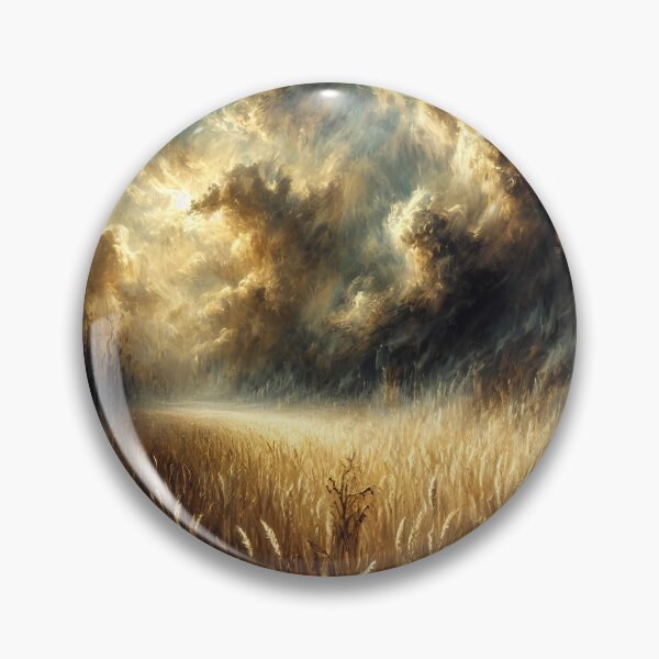 Item preview, Campo de esperanza: trigo dorado bajo nubes tormentosas designed and sold by SolannaAS.