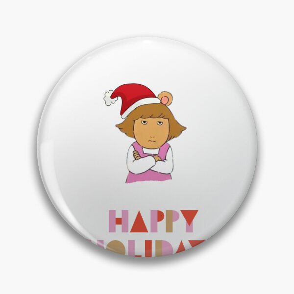 Item preview, Happy holidays card Christmas Arthur Reed Sticker DW Meme sticker Arthurs Christmas gift funny Christmas gift 00s tv nostalgic Tshirt DW Christmas gift Arthur library card sticker Santa DW designed and sold by LaundrySalt.