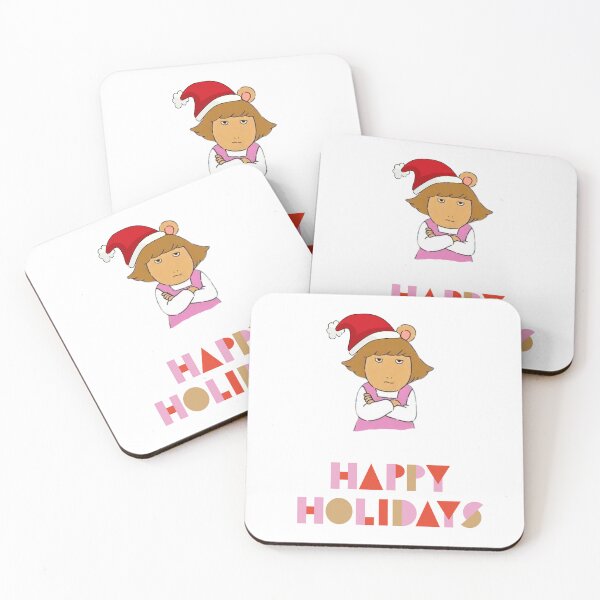 Item preview, Happy holidays card Christmas Arthur Reed Sticker DW Meme sticker Arthurs Christmas gift funny Christmas gift 00s tv nostalgic Tshirt DW Christmas gift Arthur library card sticker Santa DW designed and sold by LaundrySalt.