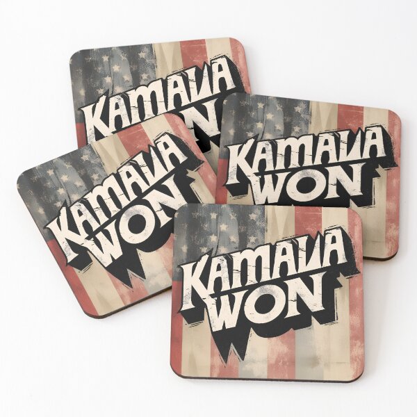 Item preview, Kamala Won - US Presidential Election 2024 (Vintage Harris Style)  designed and sold by QuotezArtist.