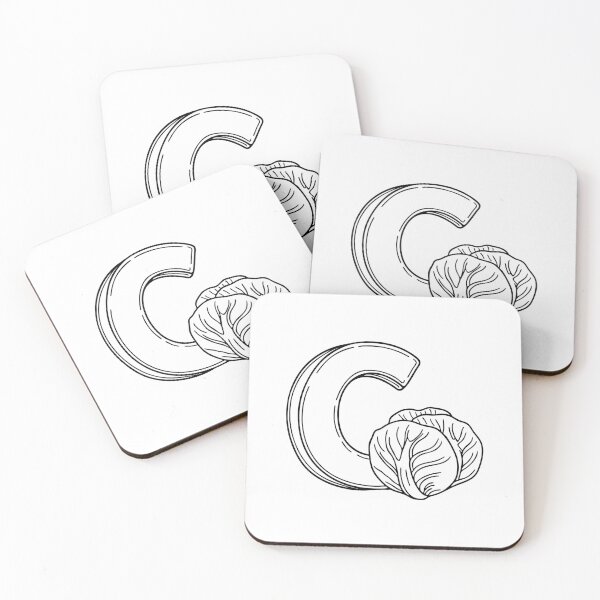 Item preview, Illustration of Cabbage Beside Letter C designed and sold by rasagamastore.