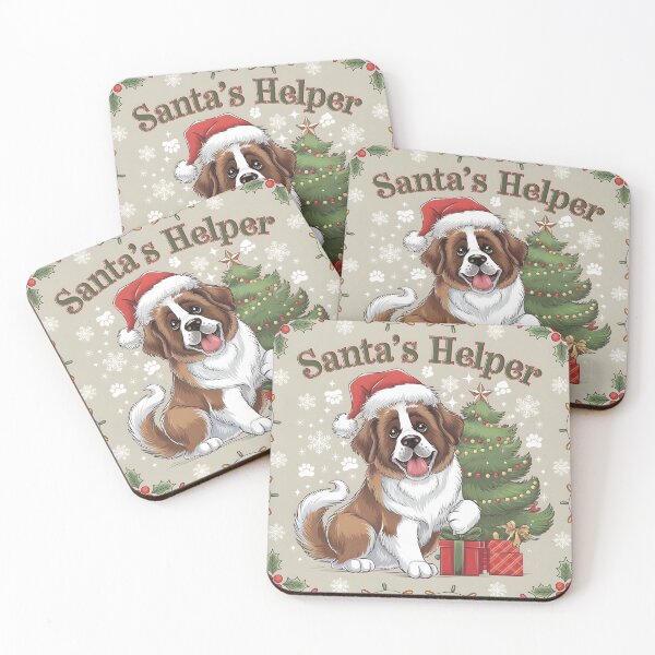 Item preview, Christmas St Bernard | Saint Bernard | St Bernardus | Bernhardiner| Hund designed and sold by Zibis09.