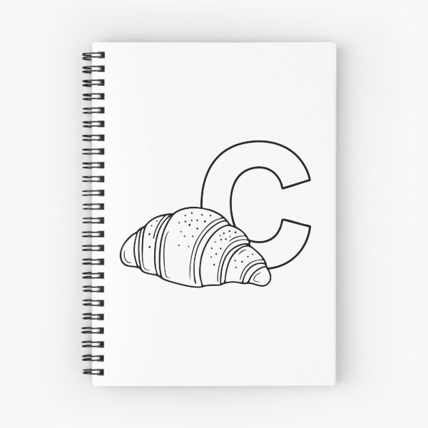 Aperçu de l'œuvre Illustration d'un croissant à côté de la lettre C créée et vendue par rasagamastore.