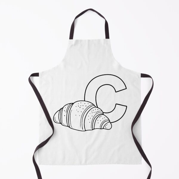 Item preview, Illustration of a Croissant Beside Letter C designed and sold by rasagamastore.