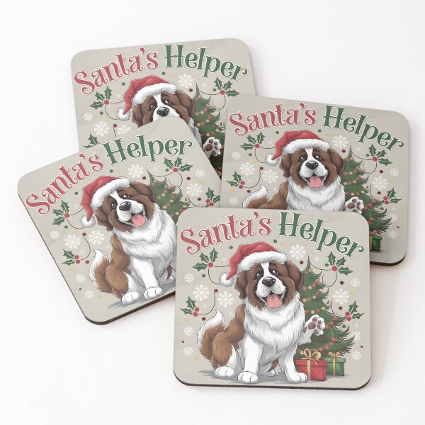 Item preview, Christmas St Bernard | Saint Bernard | St Bernardus | Bernhardiner| Hund designed and sold by Zibis09.