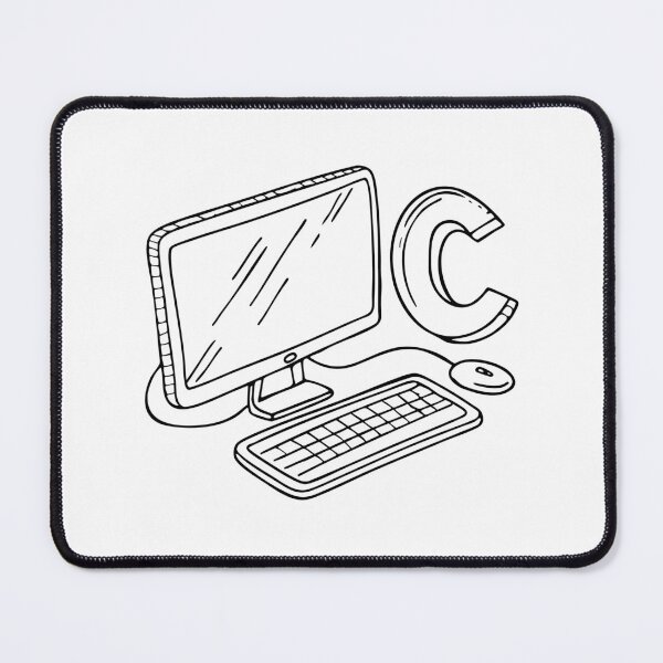 Item preview, Illustration of a Modern Computer Beside Letter C designed and sold by rasagamastore.