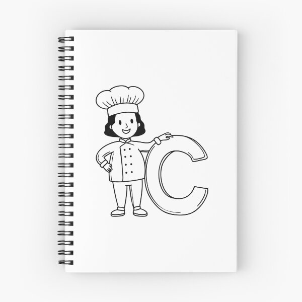Item preview, Illustration of a Chef Beside Letter C designed and sold by rasagamastore.