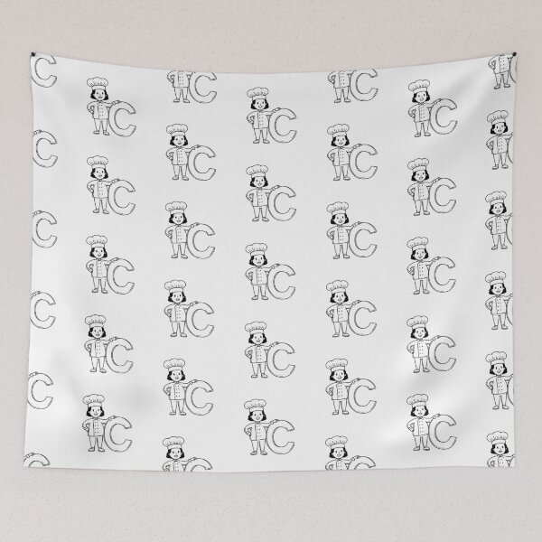 Item preview, Illustration of a Chef Beside Letter C designed and sold by rasagamastore.