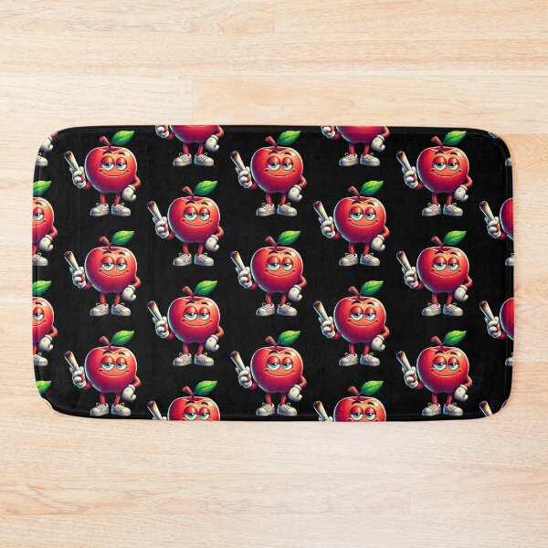 Item preview, Chill Apple Cartoon Smoking Marijuana Vibes designed and sold by mkzmerch.