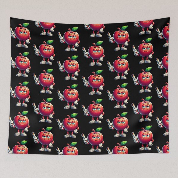 Item preview, Chill Apple Cartoon Smoking Marijuana Vibes designed and sold by mkzmerch.
