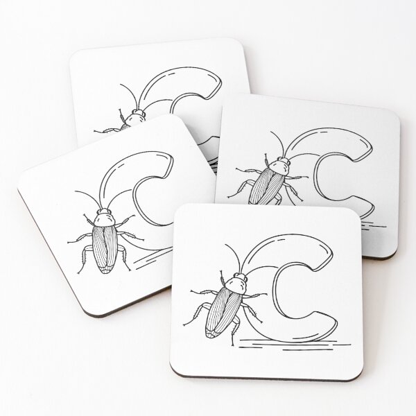 Item preview, Illustration of a Cockroach Beside Letter C designed and sold by rasagamastore.