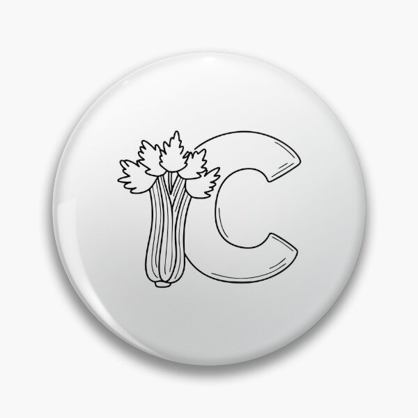 Item preview, Illustration of Celery Beside Letter C designed and sold by rasagamastore.