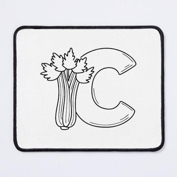 Item preview, Illustration of Celery Beside Letter C designed and sold by rasagamastore.