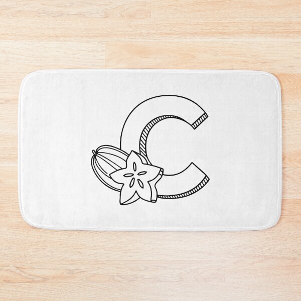 Item preview, Illustration of a Carambola Beside Letter C designed and sold by rasagamastore.
