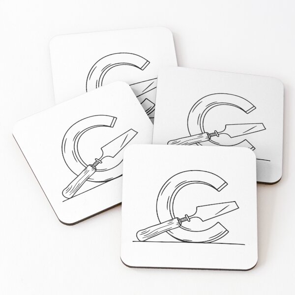 Item preview, Illustration of a Chisel Beside Letter C designed and sold by rasagamastore.