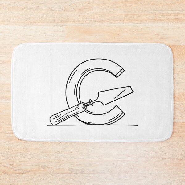 Item preview, Illustration of a Chisel Beside Letter C designed and sold by rasagamastore.