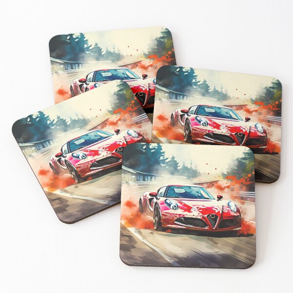 Item preview, Red Alfa Romeo 4C Italian Performance Redefined designed and sold by RevUpDesign.