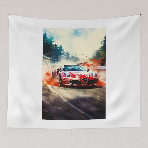 Item preview, Red Alfa Romeo 4C Italian Performance Redefined designed and sold by RevUpDesign.