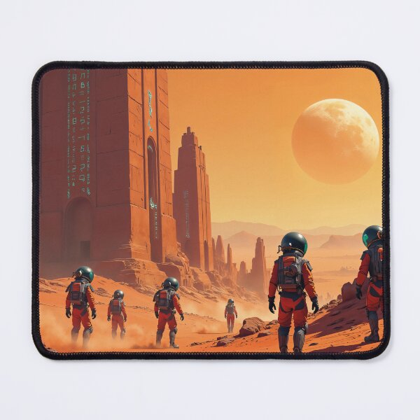 Item preview, futuristic desert city, scifi designed and sold by Mauswohn.