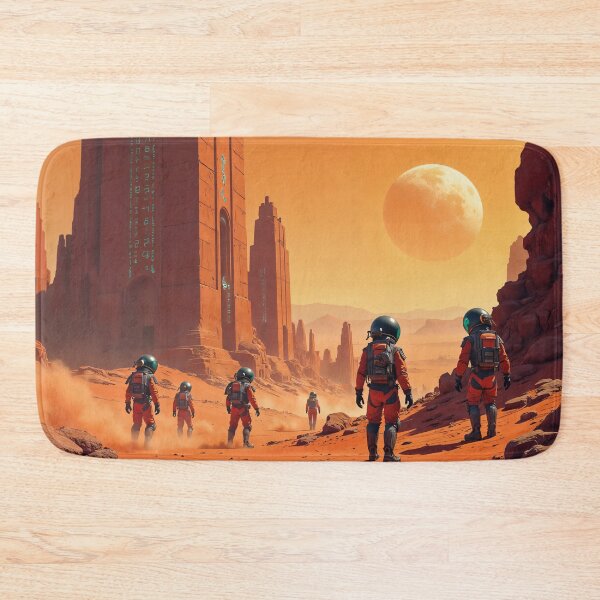 Item preview, futuristic desert city, scifi designed and sold by Mauswohn.