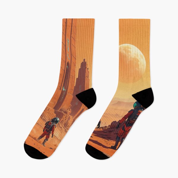 Item preview, futuristic desert city, scifi designed and sold by Mauswohn.