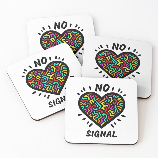 Item preview, No Signal: A Heart of Neon Lines and Shapes designed and sold by SplashTastic.
