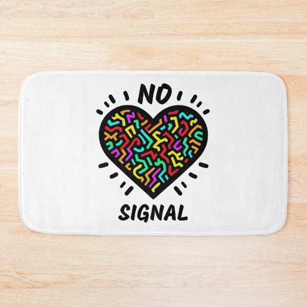 Item preview, No Signal: A Heart of Neon Lines and Shapes designed and sold by SplashTastic.