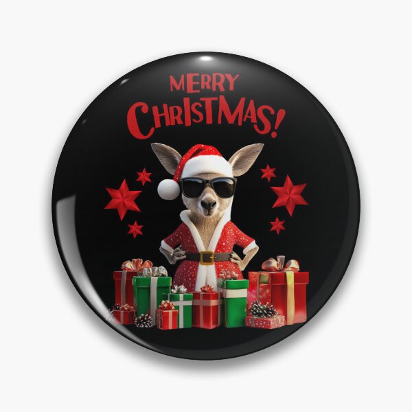 Artikelvorschau, Frohe Weihnachten, Weihnachtsmann-Känguru 2 entworfen und verkauft von Designed-By-KC.