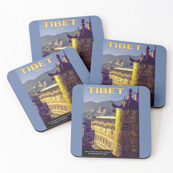 Item preview, Vintage-Style Lhasa Tibet Travel Poster designed and sold by travelwitheric.