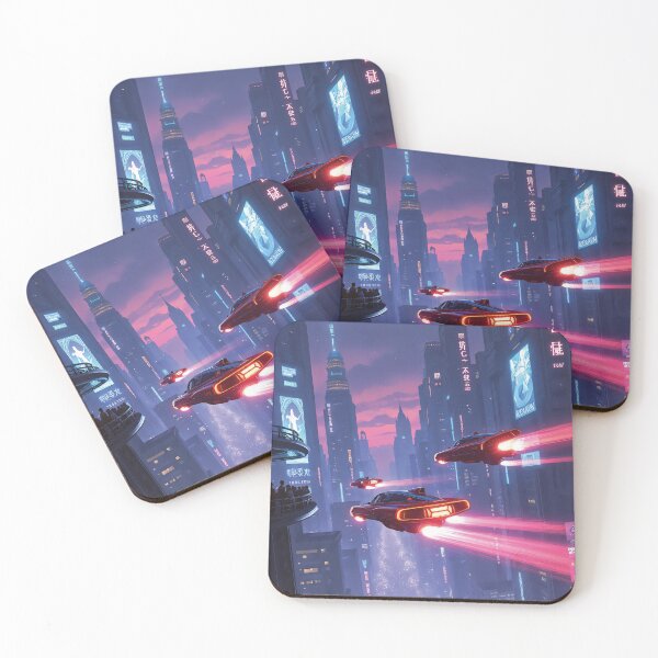 Item preview, flying cyberpunk cars in the future designed and sold by Mauswohn.