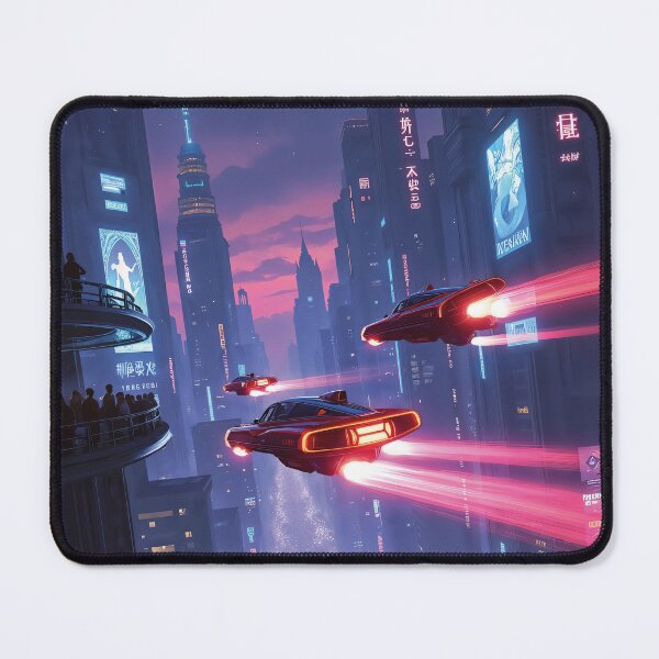 Item preview, flying cyberpunk cars in the future designed and sold by Mauswohn.