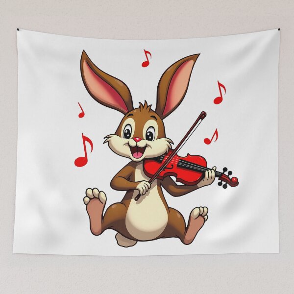 Item preview, Cute Violinist Rabbit designed and sold by Artbellachi.