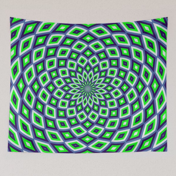 Item preview, Dome Effect Mandala Pattern Blue, Lime, Lilac designed and sold by taiche.