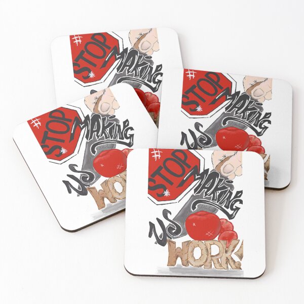 Item preview, Stop Making Us Work cutting tomato edition designed and sold by Stacey Maree Steele.