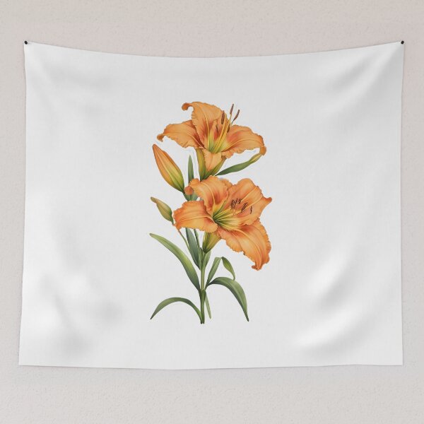 Item preview, Orange Daylily (Hemerocallis fulva) designed and sold by HOMETOWN86.