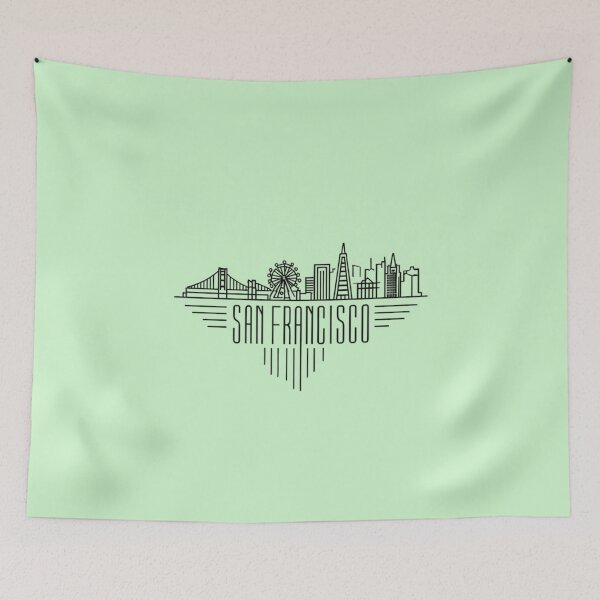 Item preview, Stylized San Francisco Skyline designed and sold by Aise06.