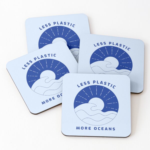 Item preview, Less Plastic, More Oceans designed and sold by NOTRE-BONHEUR.