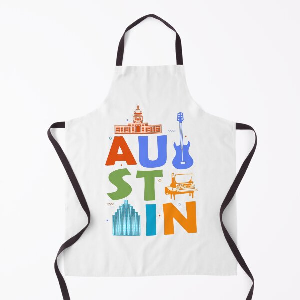 Artikelvorschau, Austin Texas Souvenir Gitarre Musik Stadt Austin entworfen und verkauft von DSWShirts.