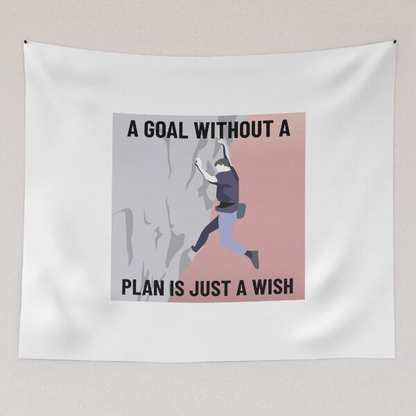 Item preview, Without A Plan, A goal Is Merely Wish designed and sold by EngagingLayout.