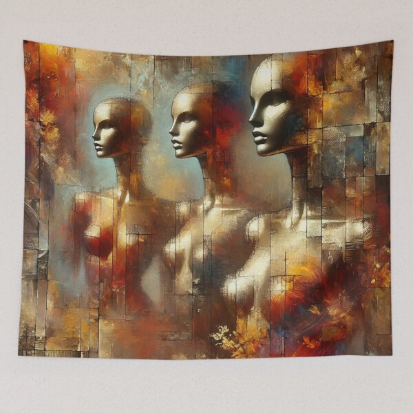 Item preview, Mirrored reflections modern autumn decoration designed and sold by Sigtrix.