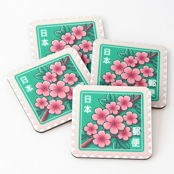 Item preview, Vintage Japanese Stamp - Cherry blossoms designed and sold by Naokodarling.