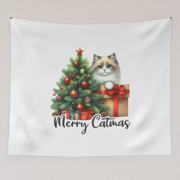 Item preview, Merry Catmas Funny Christmas designed and sold by OskarArts.