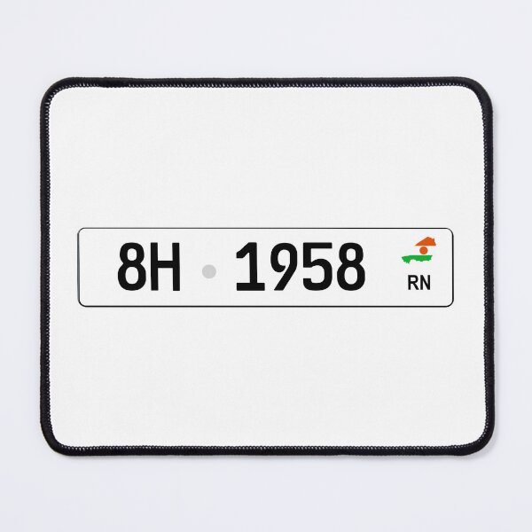 Item preview, Niger license plate designed and sold by AirVenturi.