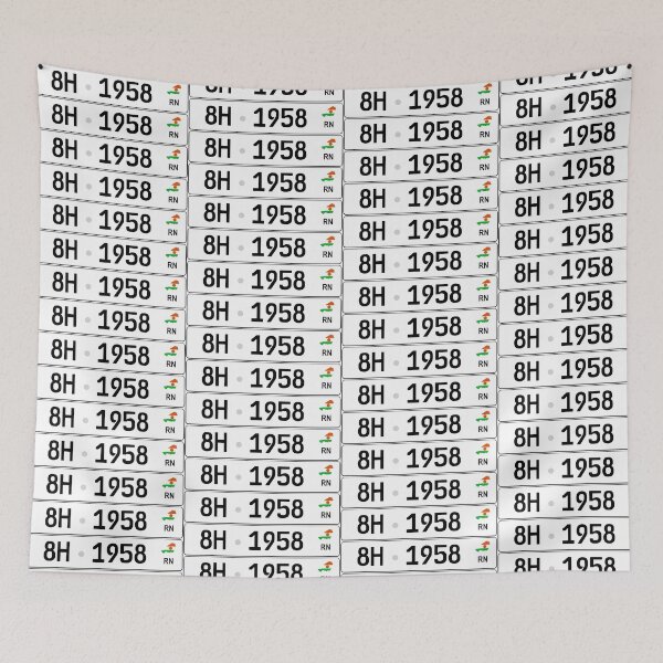 Item preview, Niger license plate designed and sold by AirVenturi.