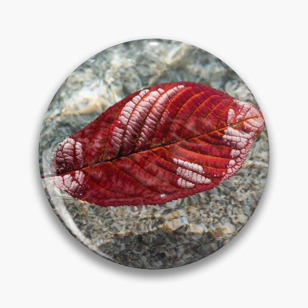 Item preview, Autumnal Bijou - Floating Red Cherry Leaf and Sun Sparkles designed and sold by Georgia Mizuleva.