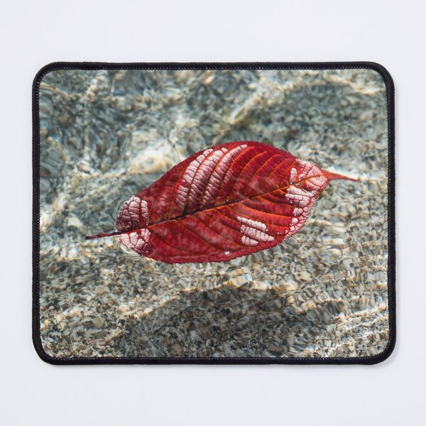 Item preview, Autumnal Bijou - Floating Red Cherry Leaf and Sun Sparkles designed and sold by Georgia Mizuleva.