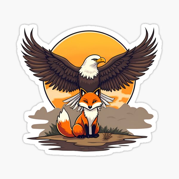 Item preview, The Fox and the Eagle Fox One designed and sold by Foxx-One.