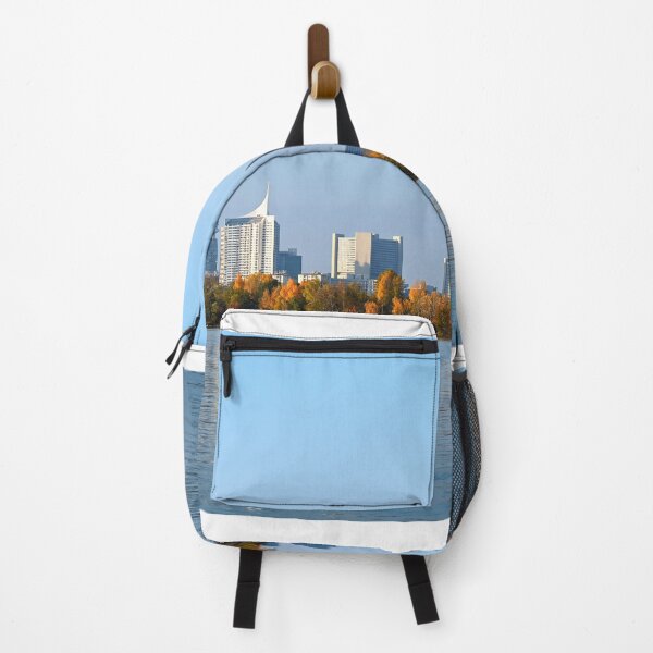Item preview, Vienna Donau city  and blue Donau river,autumn season  designed and sold by goceris.