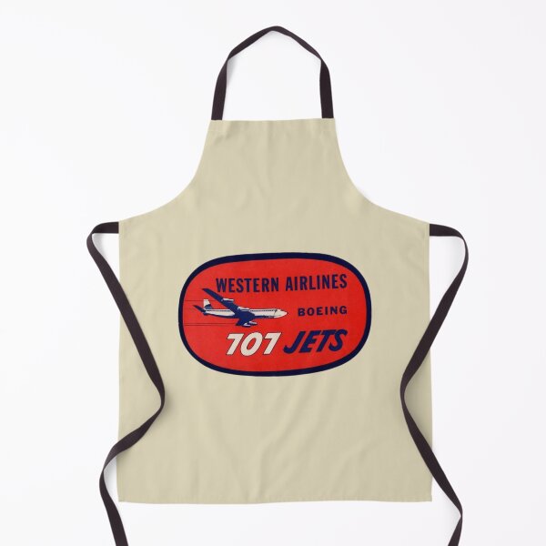 Item preview, Vintage Western Airlines Boeing 707 Jets Label designed and sold by FutureTraveller.
