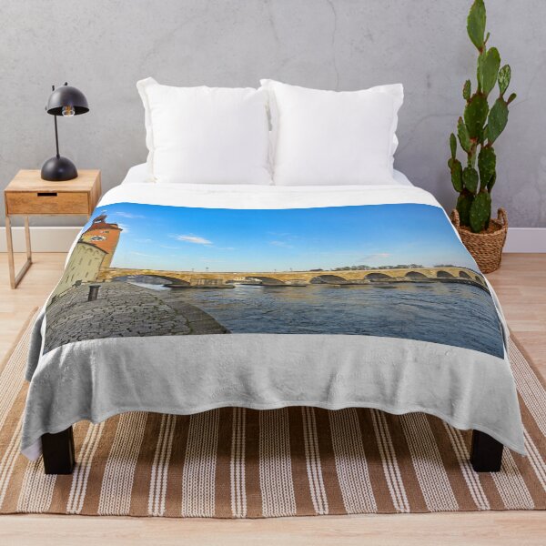 Item preview, Stone bridge and clock tower in morning,Regensburg,Germany designed and sold by goceris.
